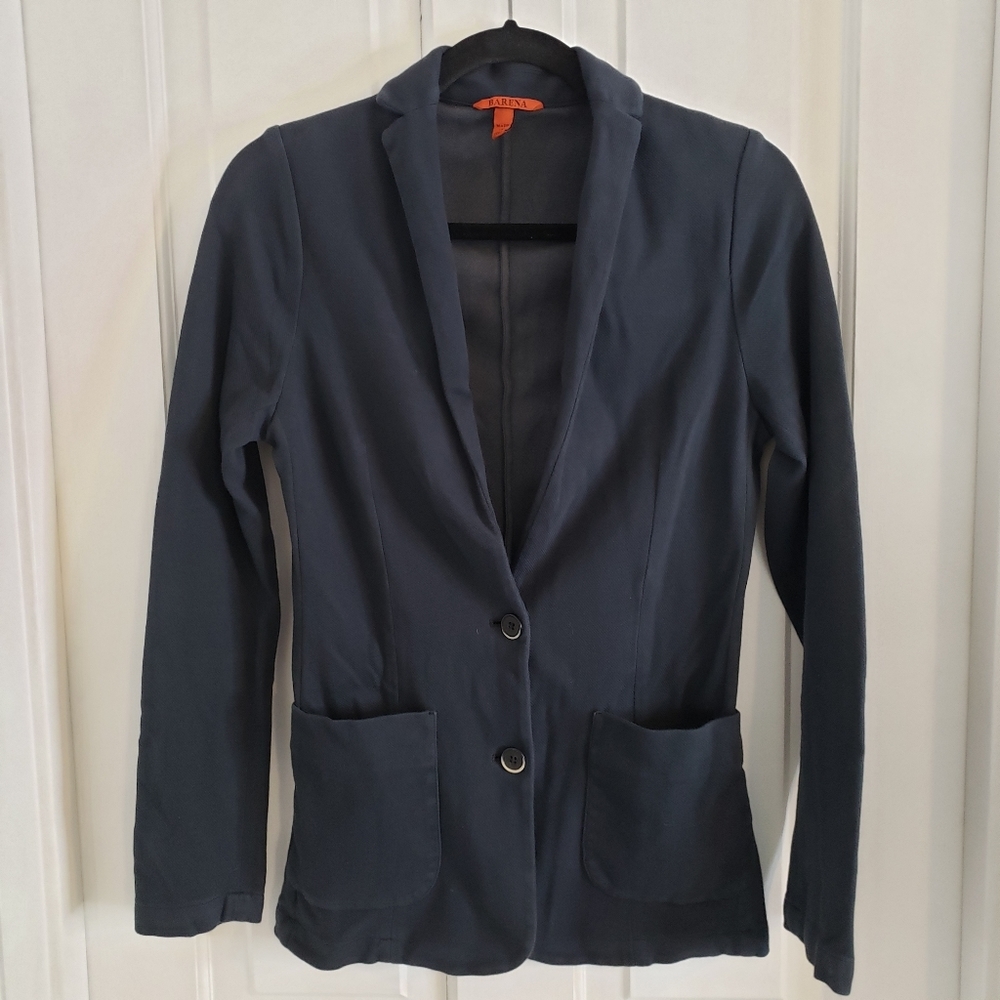 Barena Navy Blue Single-Breasted Blazer